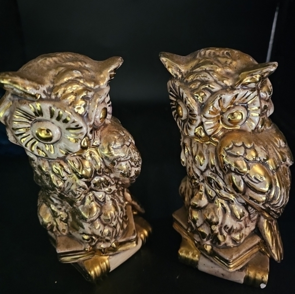 Vintage ceramic owl figurines‎